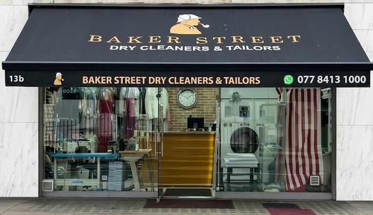 Baker Street Dry Cleaners storefront