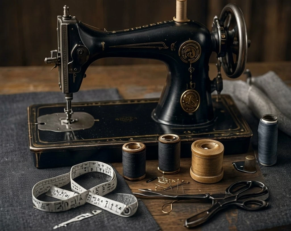 Sewing machine and tailoring tools